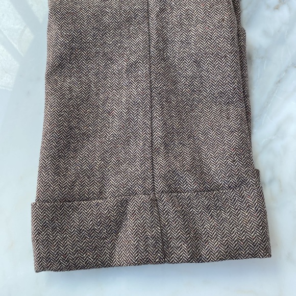 Herringbone tweed cropped trouser - Picture 5 of 6